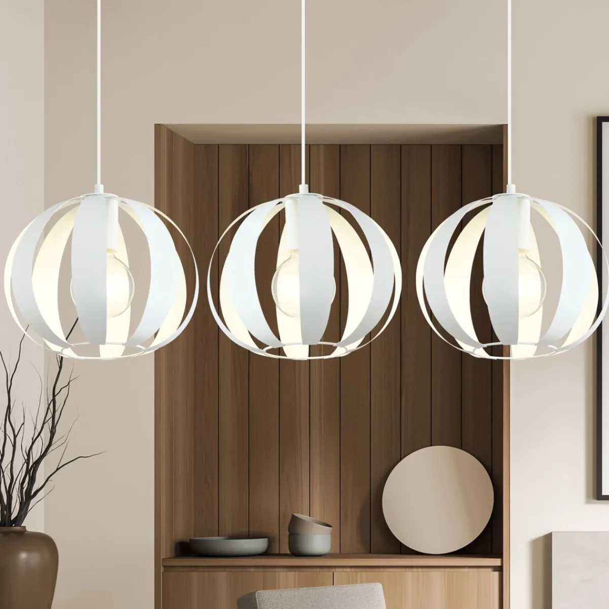 EMIBIG Lampa Galia Wiszaca 3-Punktowa Bialy Outlet