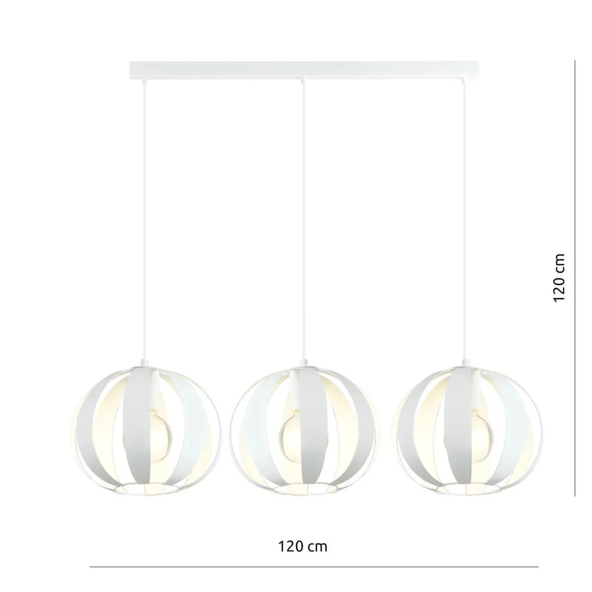 EMIBIG Lampa Galia Wiszaca 3-Punktowa Bialy Outlet