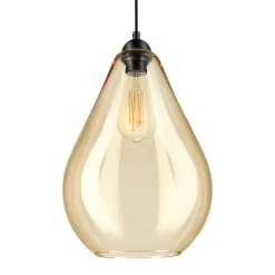 HOMLA Lampa Miste Wiszaca Bursztynowa 24X24X180 Cm Best