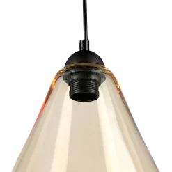 HOMLA Lampa Miste Wiszaca Bursztynowa 24X24X180 Cm Best