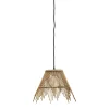 MADAM STOLTZ Lampa Sufitowa Boho Bambusowa 35X26,5 Cm Bezowy Discount
