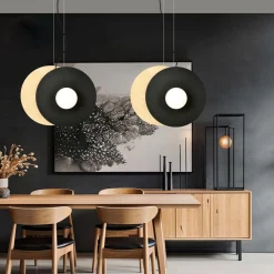 EMIBIG Lampa Sufitowa Soho 4-Punktowa Opal 126X60(100) Cm Czarny Discount