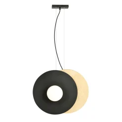 EMIBIG Lampa Sufitowa Soho 2-Punktowa Opal 50X60(100) Cm Czarny Clearance