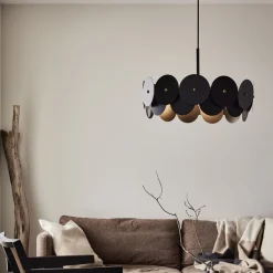 MARKSLOJD Lampa Sufitowa Vegas Czarna 53X53X160Cm Czarny Sale