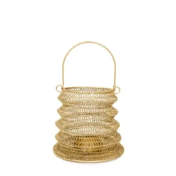 HOMLA Lampion Armadilo Skladany Zloty 18X16 Cm Outlet