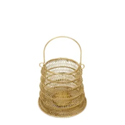 HOMLA Lampion Armadilo Skladany Zloty 18X16 Cm Outlet