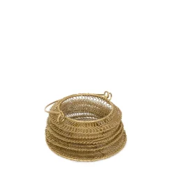 HOMLA Lampion Armadilo Skladany Zloty 18X16 Cm Outlet