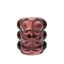 HOMLA Lampion Bubble 9X9,5 Cm Bordowy Sale