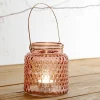 HOMLA Lampion Fig 10X11 Cm Rozowy Discount