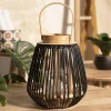 HOMLA Lampion Garnitto Z Czarnymi Elementami 10,5X26 Cm Discount