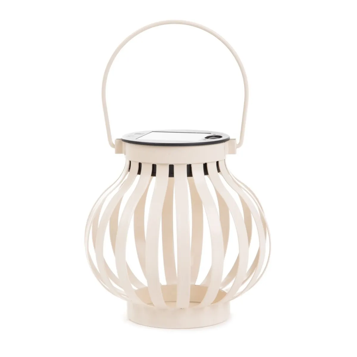 HOMLA Lampion Solarny Fonar Metalowy Ecru 12X12X11,5 Cm