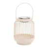 HOMLA Lampion Solarny Fonar Metalowy Ecru 12,5X12,5X11,5 Cm Sale