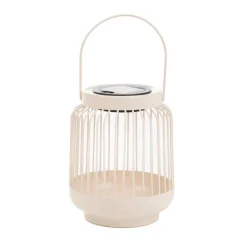 HOMLA Lampion Solarny Fonar Metalowy Ecru 12,5X12,5X11,5 Cm Sale