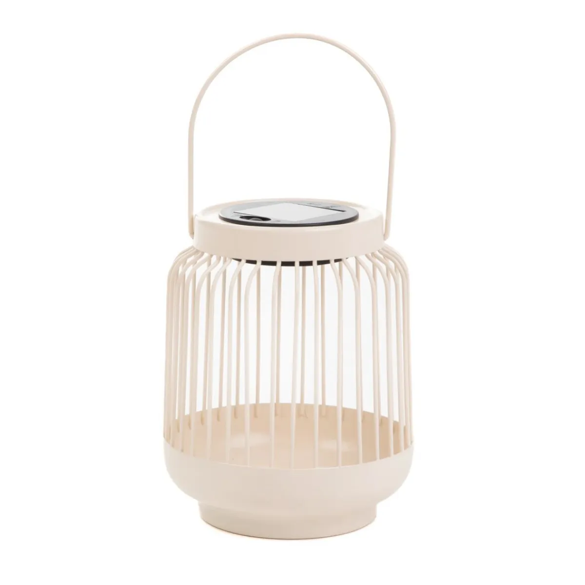 HOMLA Lampion Solarny Fonar Metalowy Ecru 12,5X12,5X11,5 Cm Sale