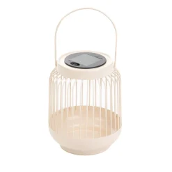 HOMLA Lampion Solarny Fonar Metalowy Ecru 12,5X12,5X11,5 Cm Sale