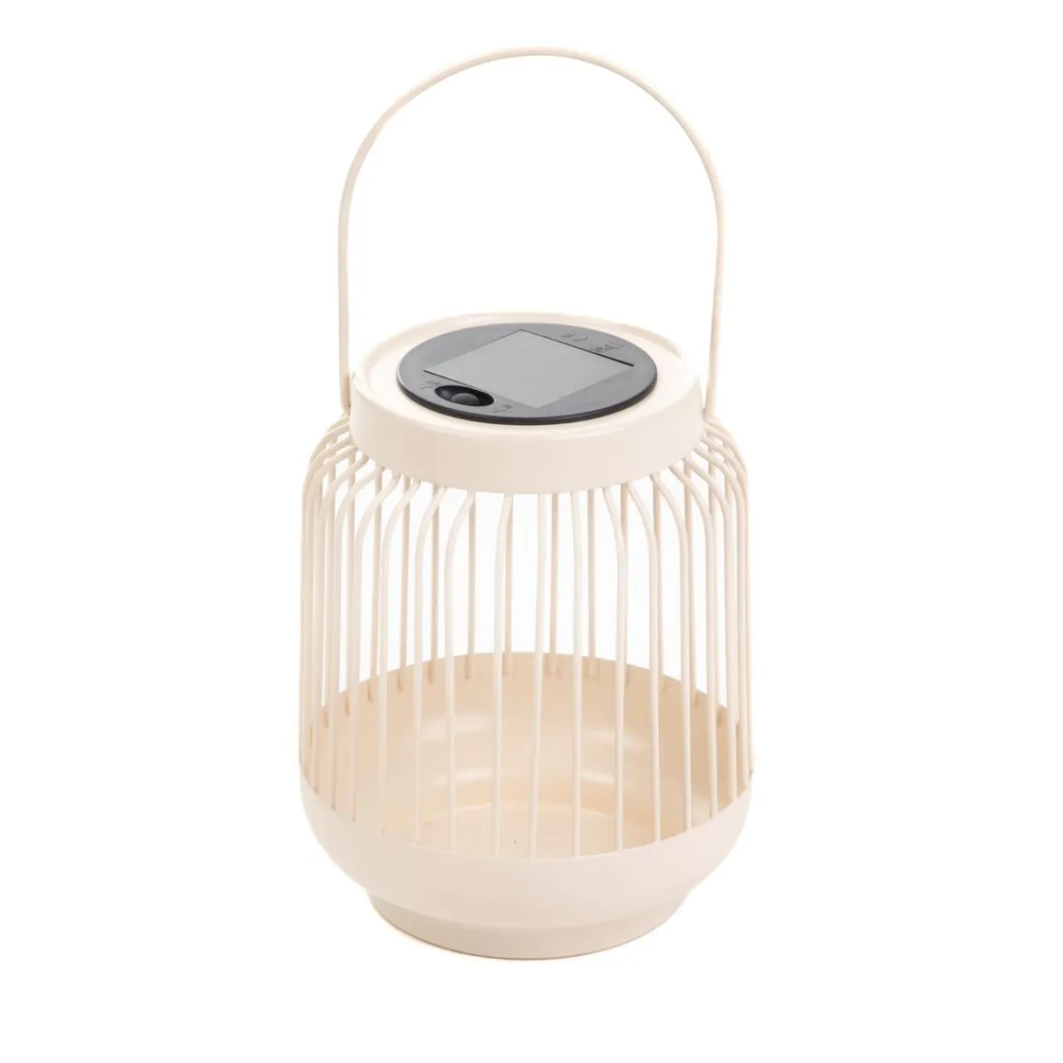 HOMLA Lampion Solarny Fonar Metalowy Ecru 12,5X12,5X11,5 Cm Sale