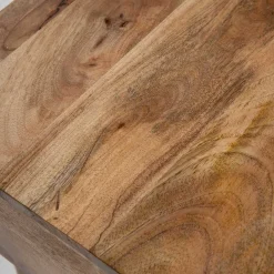 HOMLA Lawa Natte Drewniana Lite Drewno Mango Z Rattanem 120X45X45 Naturalny Discount