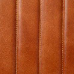 HOMLA Lawka Brizo W Obiciu Ze Skory Bawolej Brazowe 90X37X45 Cm Discount