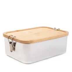 HOMLA Lunchbox Nukka Prostokatny Z Bambusowa Pokrywka 1,6 L Discount