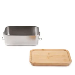 HOMLA Lunchbox Nukka Prostokatny Z Bambusowa Pokrywka 1,6 L Discount