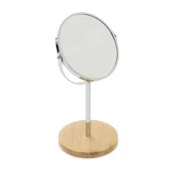 HOMLA Lusterko Joys Na Drewnianej Podstawie 18X15X36 Cm Discount