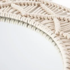 HOMLA Lustro Wiszące Clara Ozdobne 50 Cm Ecru New