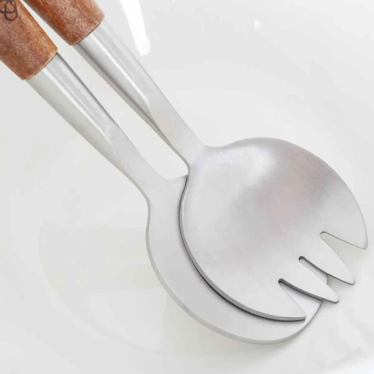 HOMLA Misa Mooka Do Salat Ceramiczna Z Przyborami Biala 24 Cm Bialy Best