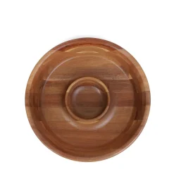 HOMLA Misa Mooka Do Serwowania Z Okraglym Srodkiem 35X5 Cm Naturalny Clearance