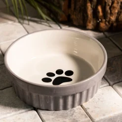 HOMLA Miska Catty Dla Kota Z Lapka Szara 12X4 Cm Discount