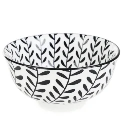 HOMLA Miska Navia Czarna W Listki 12 Cm Sale