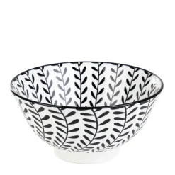 HOMLA Miska Navia Czarna W Listki 16 Cm Outlet