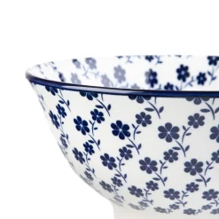 HOMLA Miska Navia Granatowa W Kwiatuszki 16 Cm Niebieski Sale