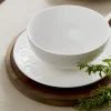 HOMLA Miska Sylia Biala Z Ornamentem 15 Cm Bialy Discount