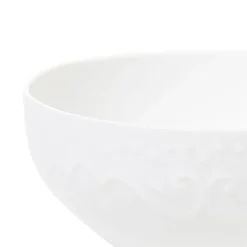 HOMLA Miska Sylia Biala Z Ornamentem 15 Cm Bialy Discount