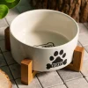HOMLA Miska Treats Dla Psa M Z Bambusowa Podstawa 16X10 Cm Clearance
