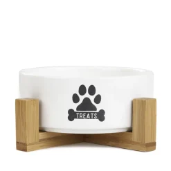 HOMLA Miska Treats Dla Psa S Z Bambusowa Podstawa 13X7 Cm Clearance