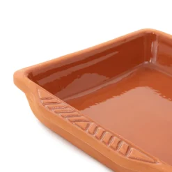 HOMLA Naczyńie Do Zapiekania Tuzla Z Terakoty Brazowe 25X23 Brazowy