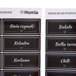 HOMLA Naklejki Otto Prostokatne 42 Szt 5,2X2 Cm Czarny Best