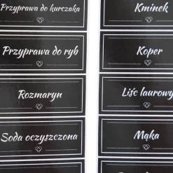 HOMLA Naklejki Otto Prostokatne 42 Szt 5,2X2 Cm Czarny Best