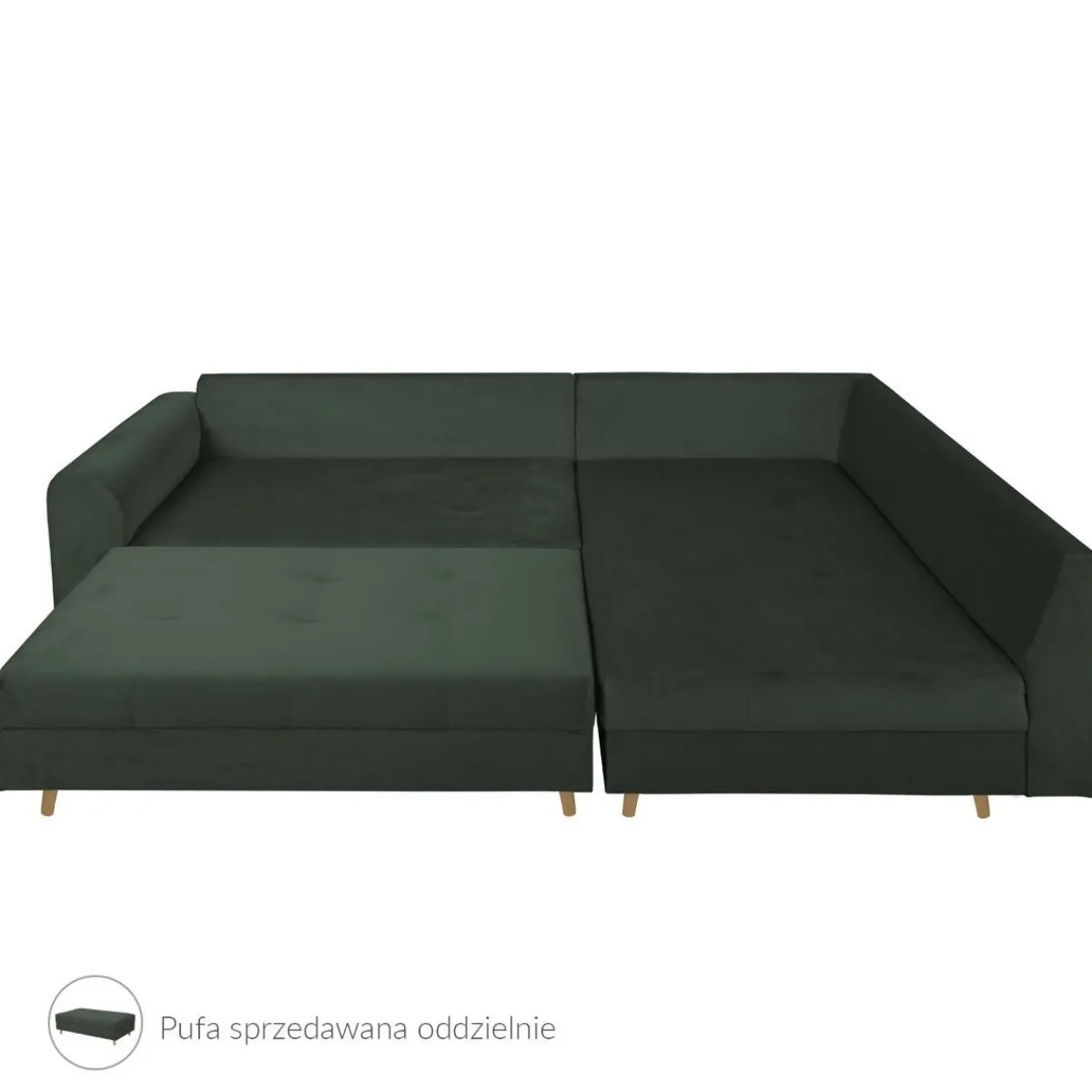 HOMLA Naroznik Nierozkladany Semi 230X160X85 Cm All 999387 Zielony Discount