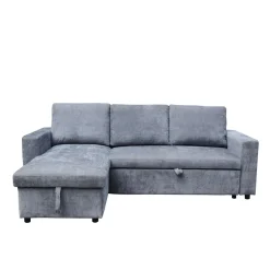 HOMLA Naroznik Virev Naroznik Uniwersalny Z Funkcja Spania Ciemnoszary 215X76X85 Cm Outlet