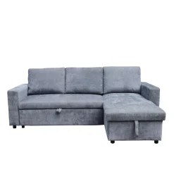 HOMLA Naroznik Virev Naroznik Uniwersalny Z Funkcja Spania Ciemnoszary 215X76X85 Cm Outlet