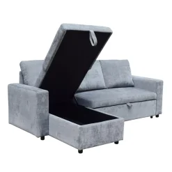 HOMLA Naroznik Virev Naroznik Uniwersalny Z Funkcja Spania Ciemnoszary 215X76X85 Cm Outlet