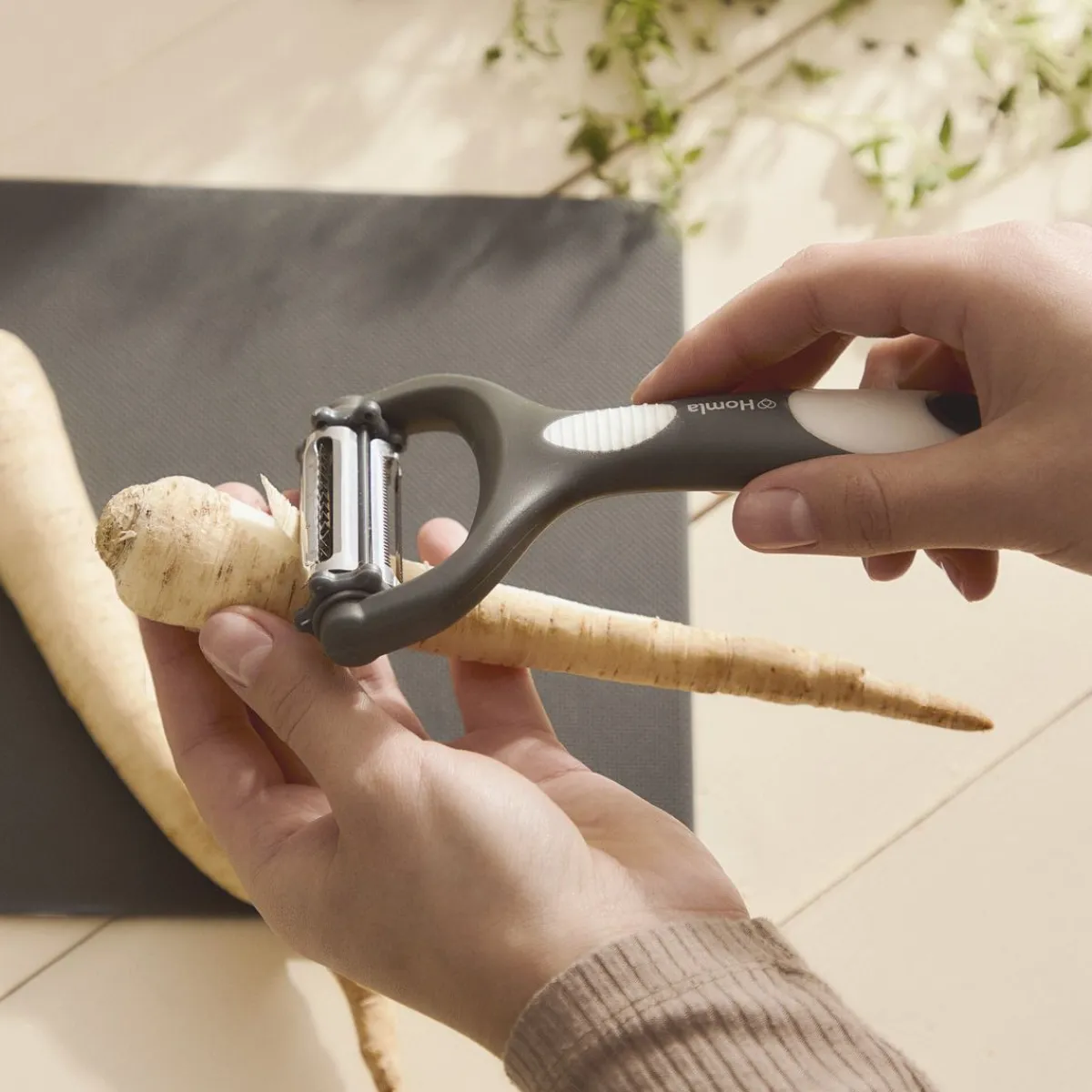 HOMLA Obieraczka Easy Cook Trojotrzowa Szary Hot