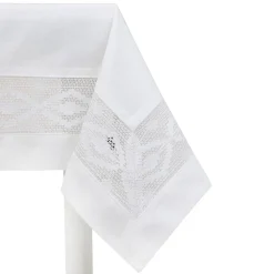 HOMLA Obrus Halis Bialy Z Azurowym Brzegiem 130X180 Cm Online