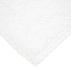 HOMLA Obrus Kwadratowy Crochet Szydelkowy Bialy 80X80 Cm