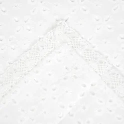 HOMLA Obrus Kwadratowy Crochet Szydelkowy Bialy 80X80 Cm
