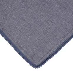 HOMLA Obrus Melange Granatowy Z Lamowka Kuleczkowa 130X180 Clearance