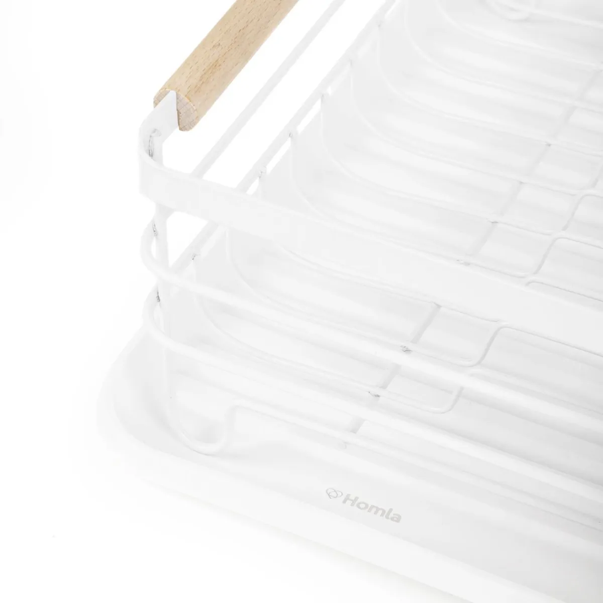 HOMLA Ociekacz Kuchenny Plystre Bialy 42X31X13 Cm Best