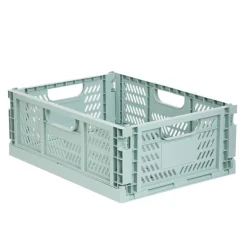 HOMLA Organizer Aiden Skrzynka Zielony Duzy 29.7X40X15Cm Outlet